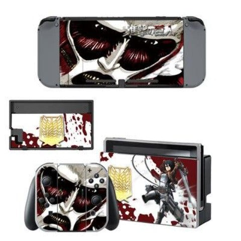 Attack on Titan "Mikasa vs Colossal Titan" Nintendo Switch Sticker