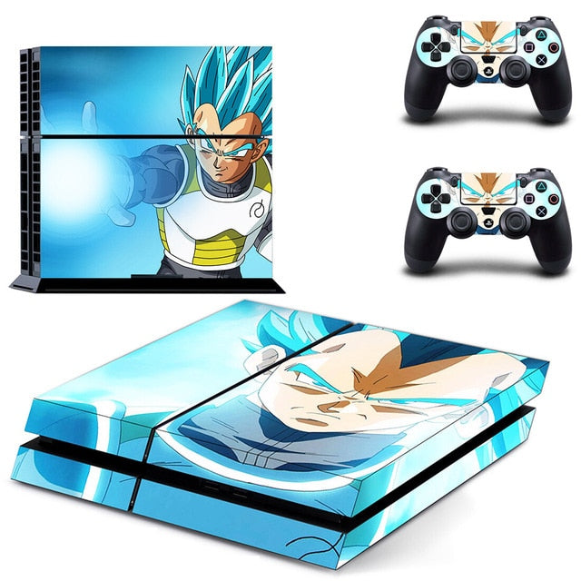 Sticker PS4 "Vegeta Bleu" Dragon Ball Z Autocollant Playstation Console &amp; Manette