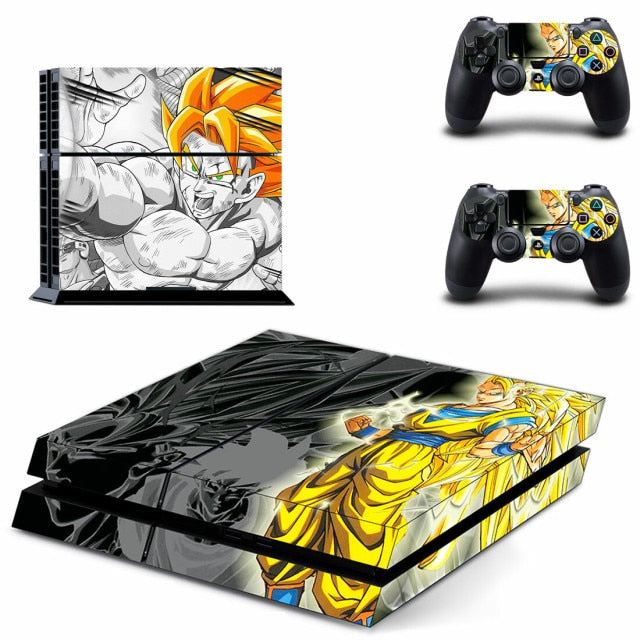 Sticker PS4 "Goku" Dragon Ball Z Autocollant Playstation Console &amp; Manette