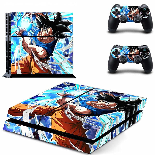 Sticker PS4 "Kaméhaméha" Dragon Ball Z Autocollant Playstation Console &amp; Manette