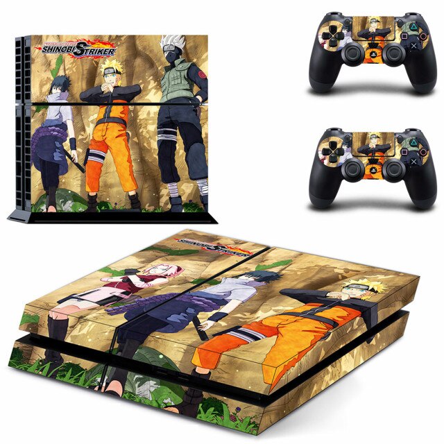 Sticker PS4 Équipe 7 Naruto Autocollant Playstation Console &amp; Manette
