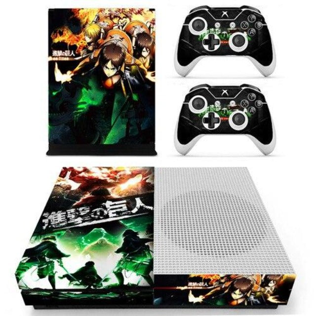 Xbox Sticker Armin Eren Mikasa Attack on Titan