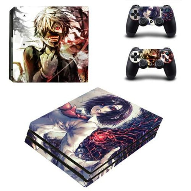 Sticker PS4 Touka & Ken Kagune Tokyo Ghoul Autocollant Playstation Console & Manette