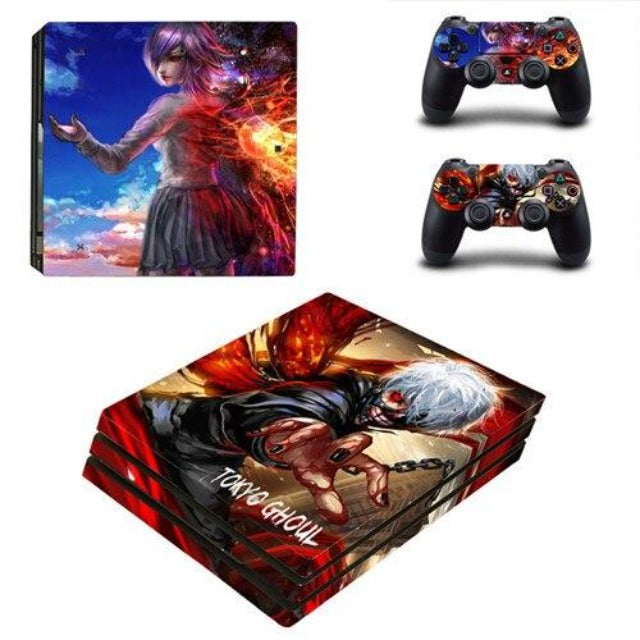 Sticker PS4 Ken Kaneki et Touka Tokyo Ghoul Autocollant Playstation Console & Manette