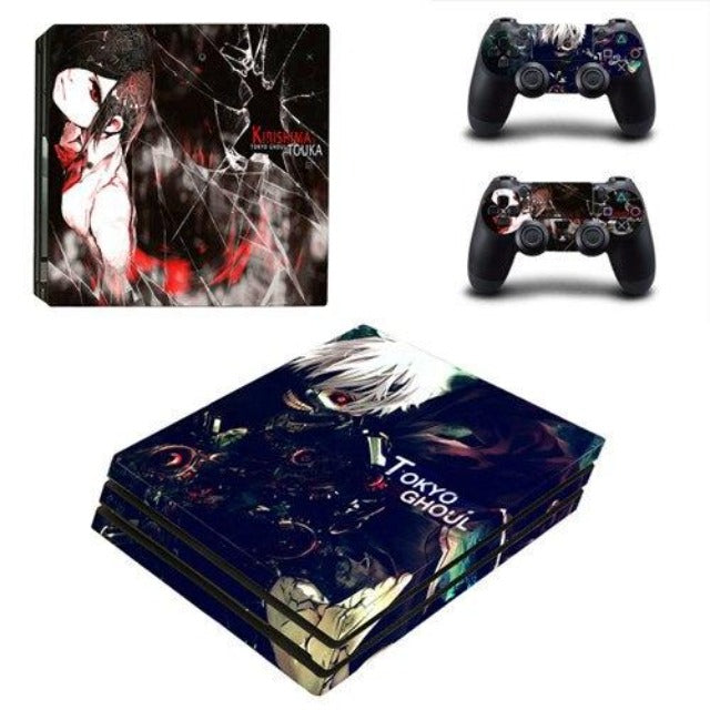 Sticker PS4 Touka & Ken Kaneki Tokyo Ghoul Autocollant Playstation Console & Manette