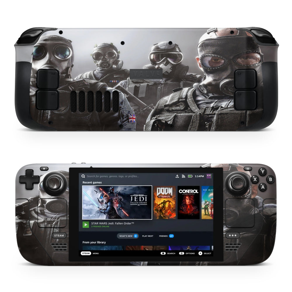 Autocollant Steam Deck Masques Rainbow Six