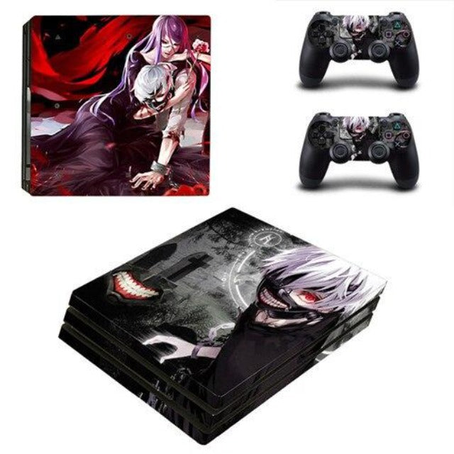 Rize and Ken Kaneki Tokyo Ghoul PS4 Sticker Playstation