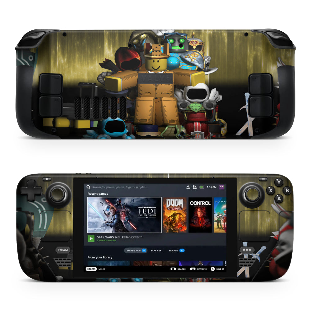 Pegatina de jefe de Roblox para Steam Deck