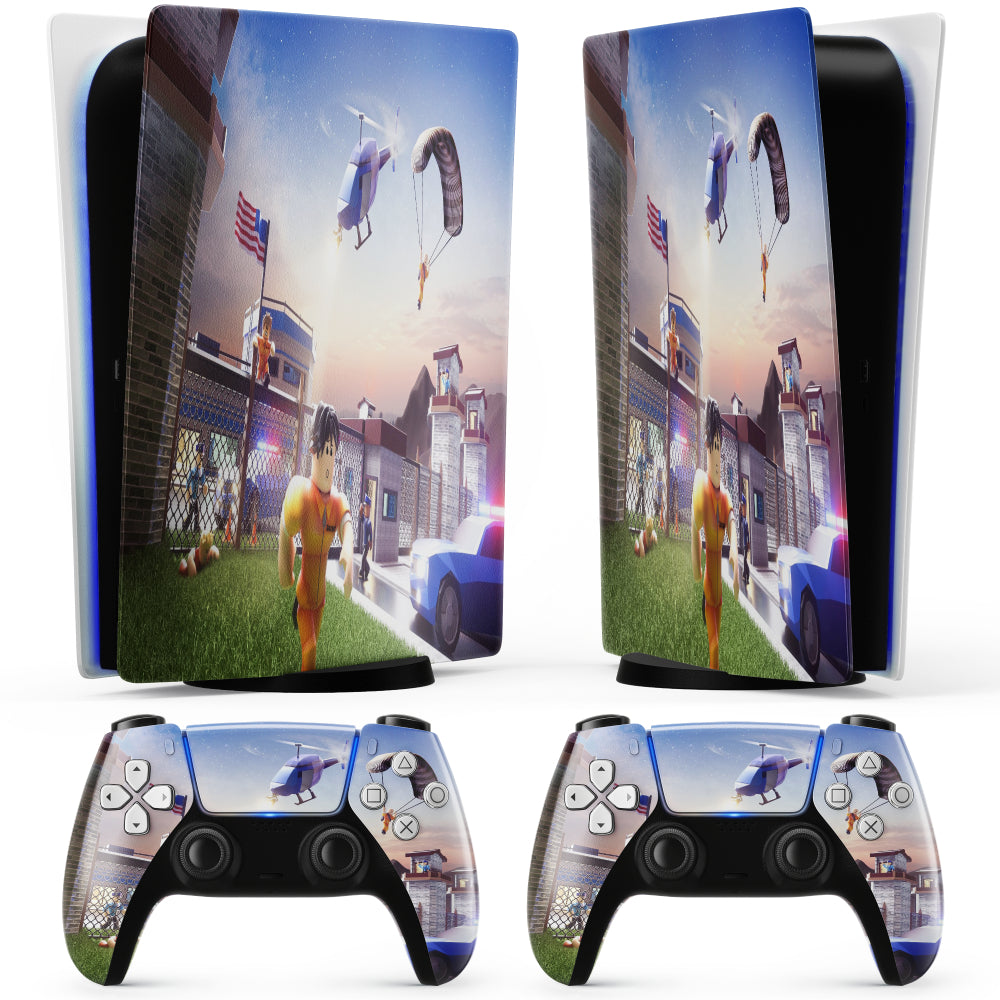 Autocollant PS5 Roblox policiers