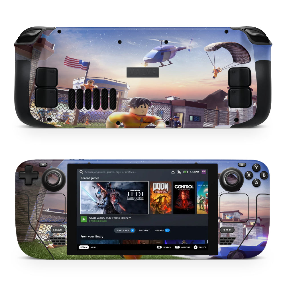 Pegatina de policías de Roblox para Steam Deck