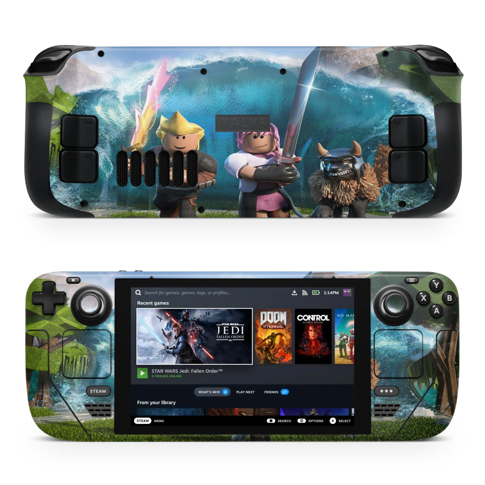 Pegatina Roblox wave para Steam Deck