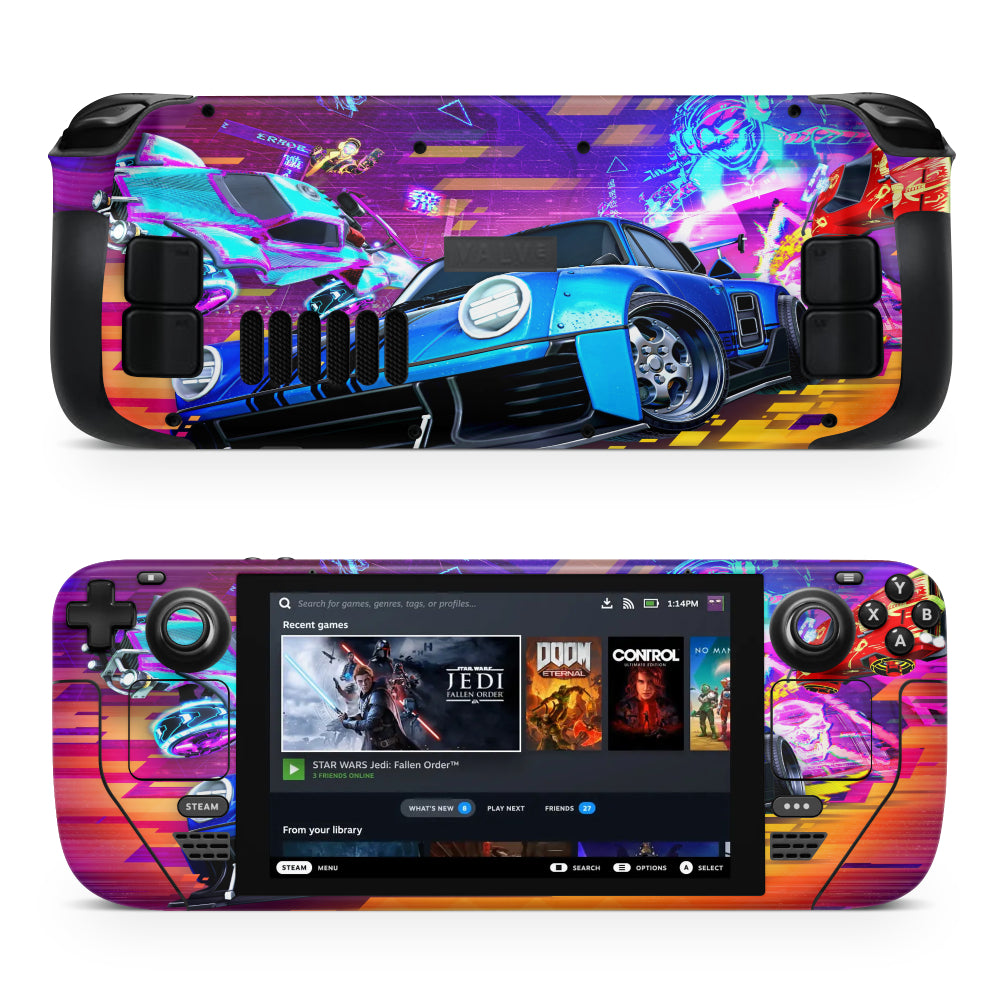 Pegatina para Steam Deck de coches de Rocket League