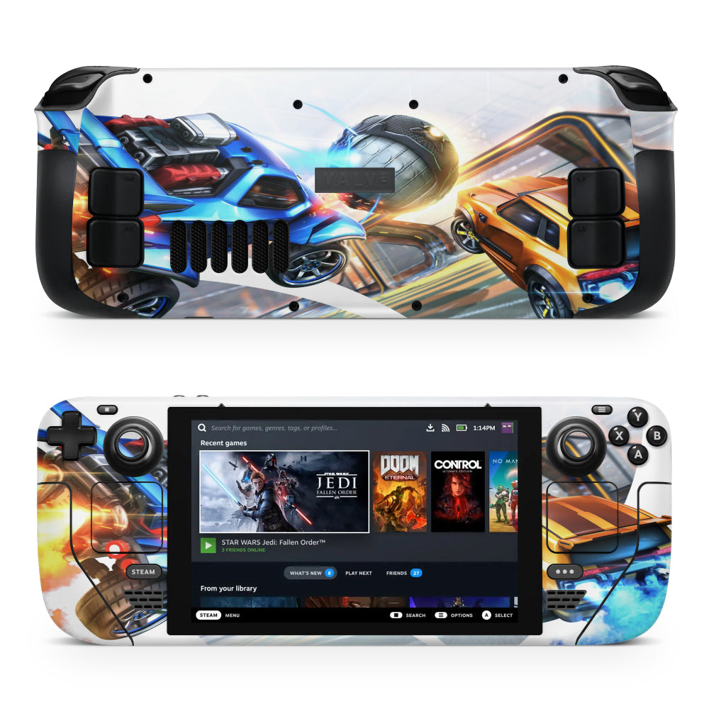 Rocket League cover Steam Deck Sticker