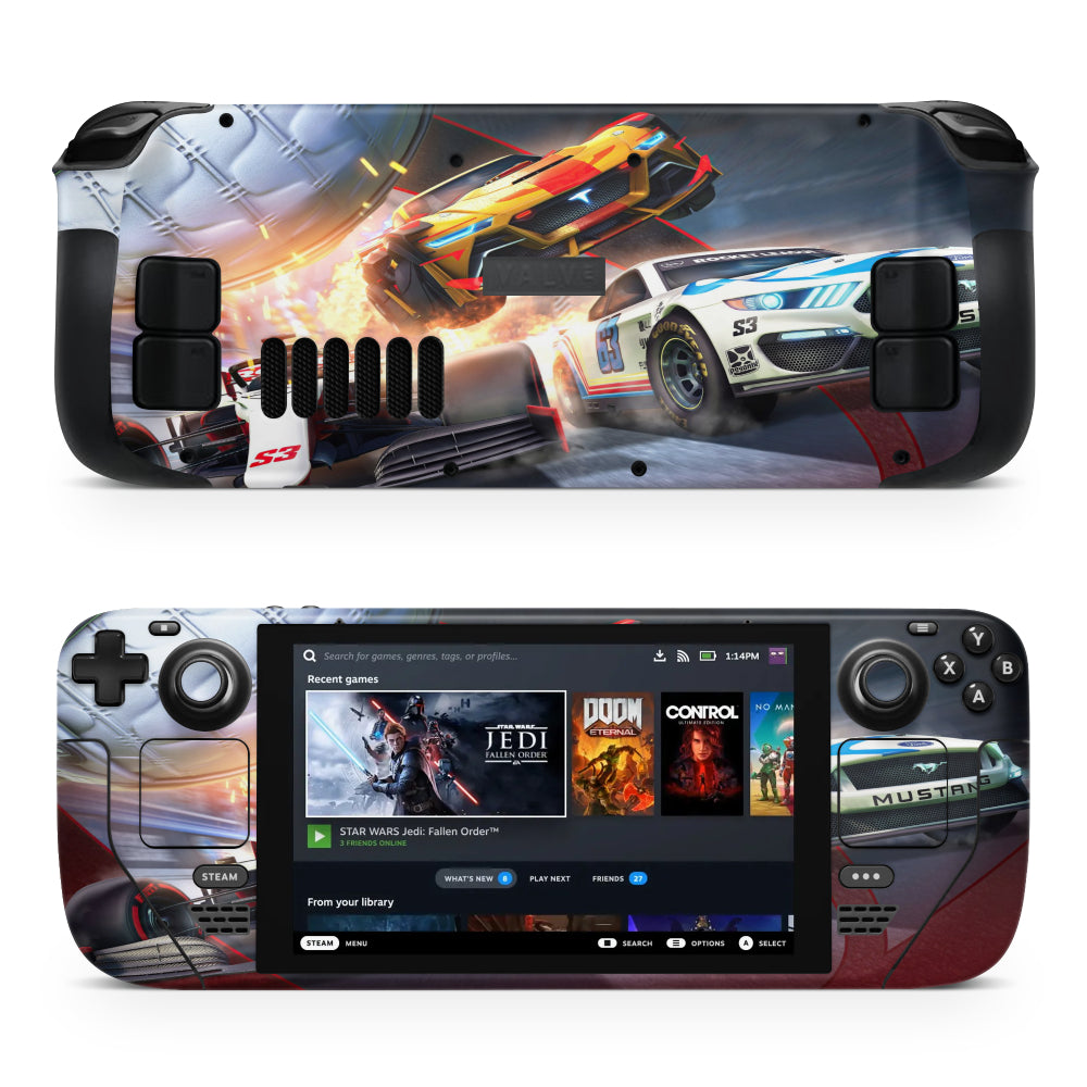 Pegatina de la temporada de Rocket League para Steam Deck