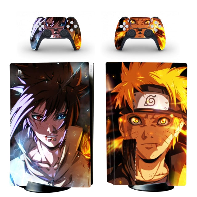 Sasuke & Naruto PS5 Sticker