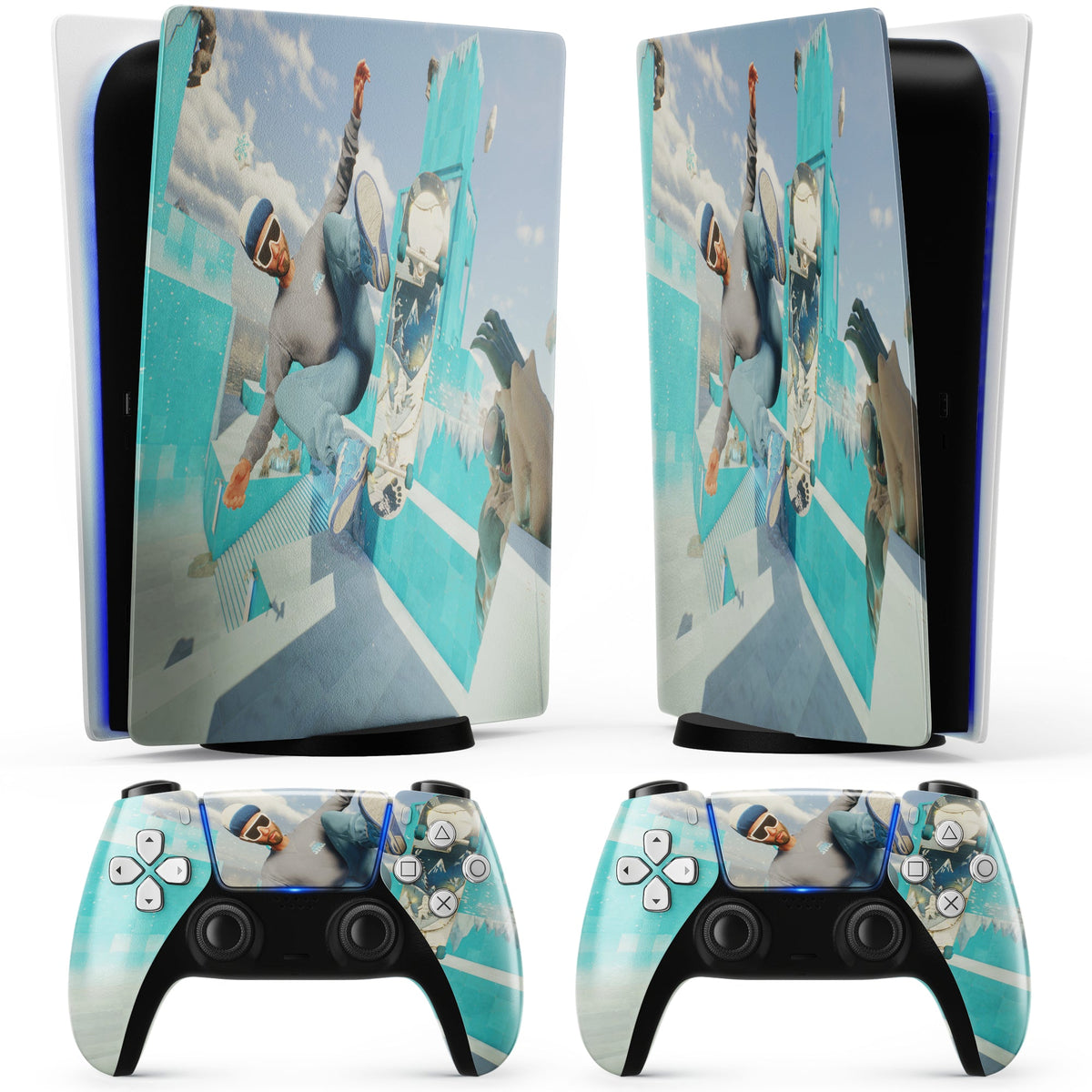 Skate kickflip PS5 sticker