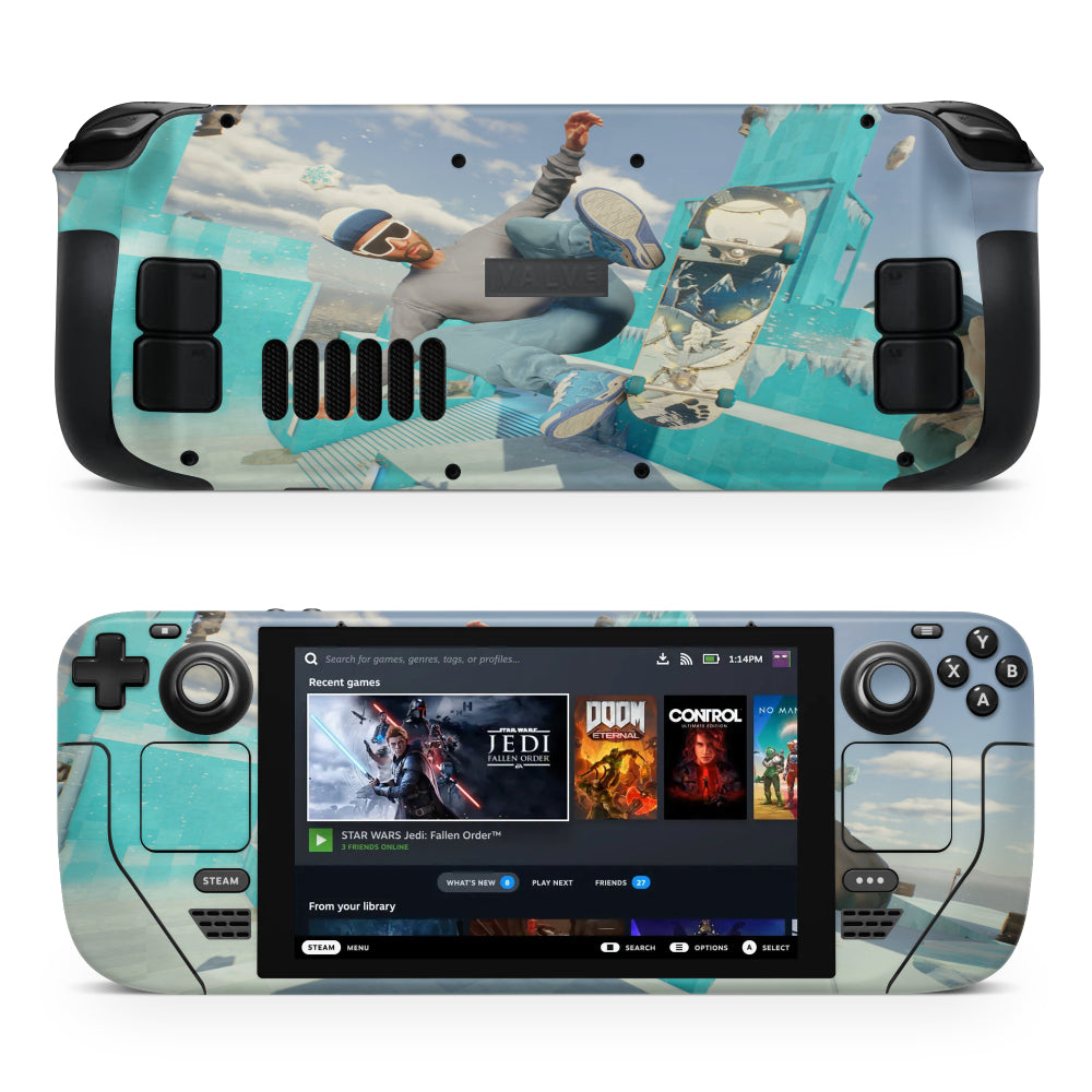 Skate kickflip Steam Deck Sticker