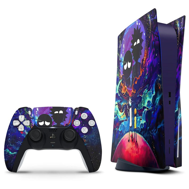 Space Rick  &amp; Morty PS5 Sticker