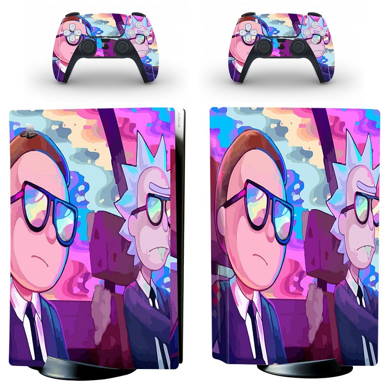 Special Agent Rick &amp; Morty PS5 Sticker