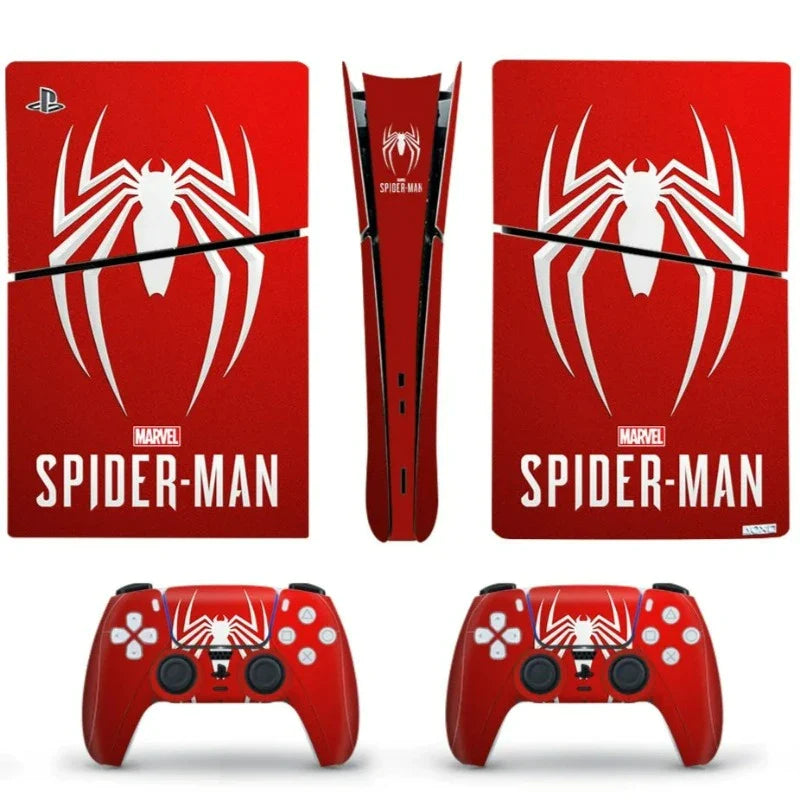 Spiderman White &amp; Red PS5 Sticker