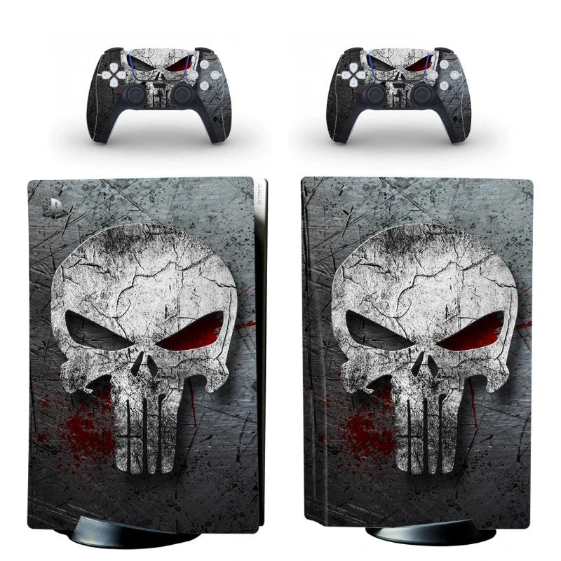 The Punisher Dark Grey PS5 Sticker