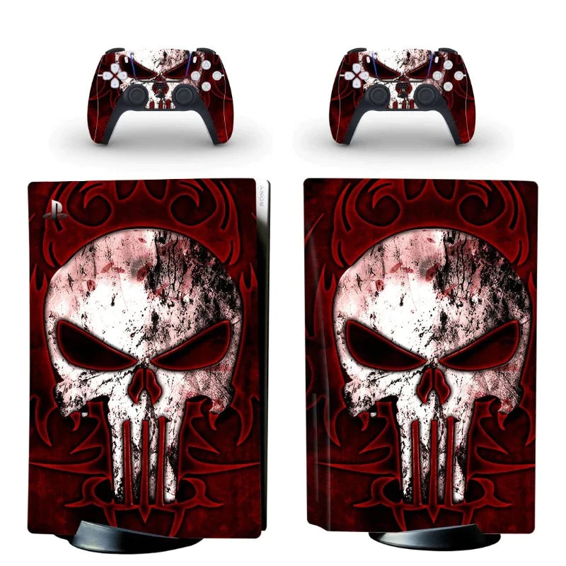 The Punisher Red PS5 Sticker