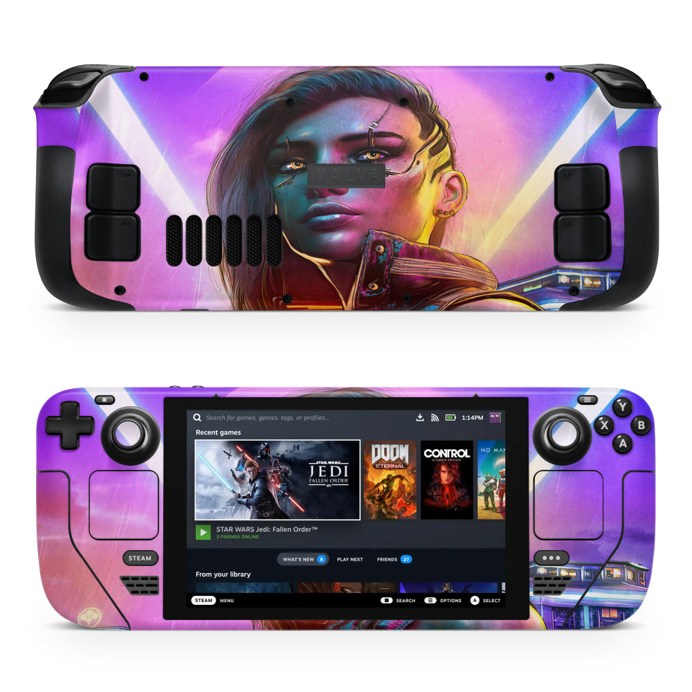 Valerie Cyberpunk 2077 Steam Deck Sticker