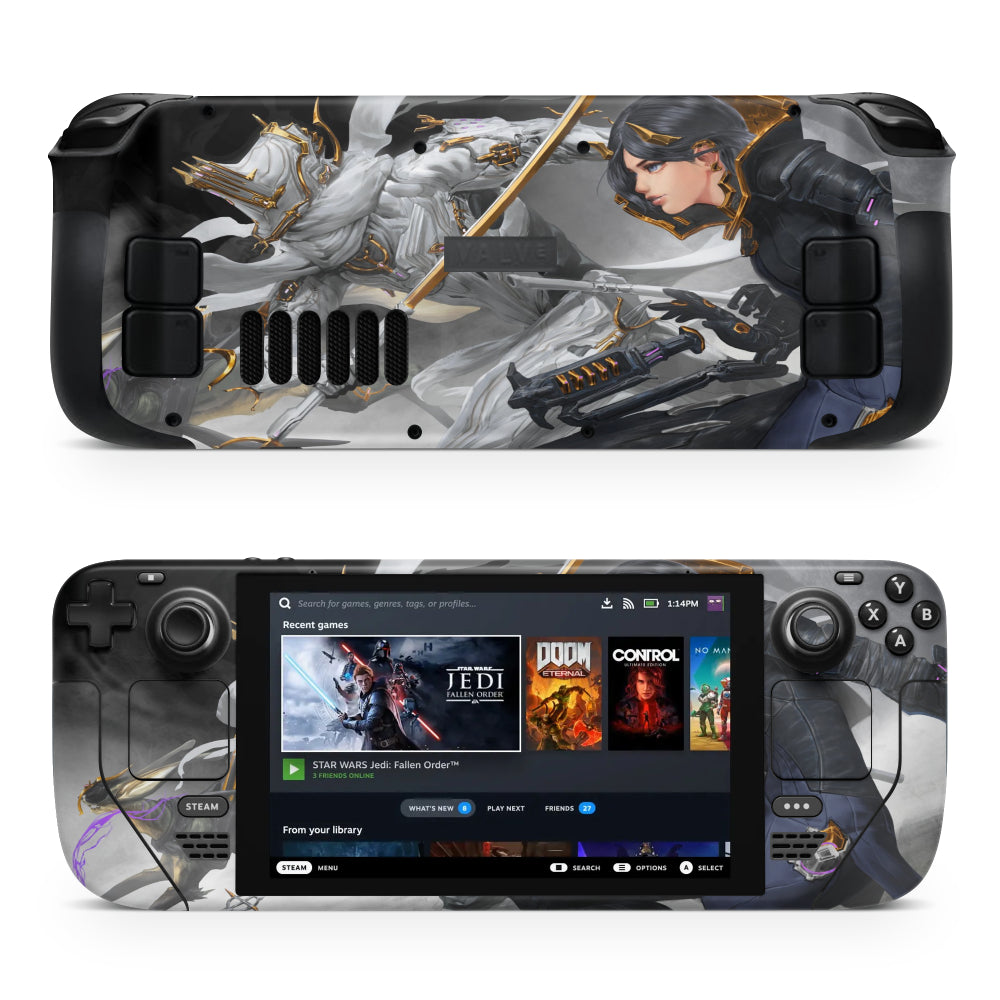 Warframe characters Steam Deck Sticker