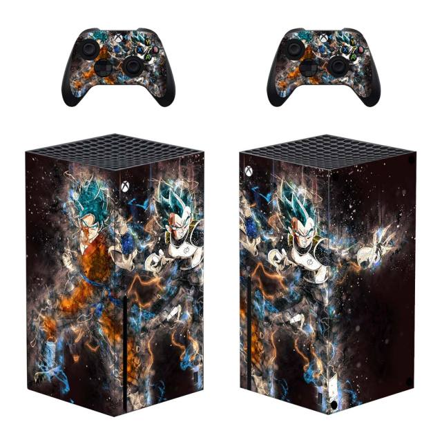 Xbox Sticker Goku & Vegeta Blue