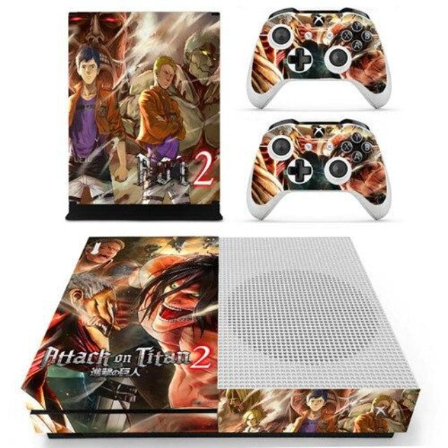 Xbox Sticker primitive titans Attack on Titan